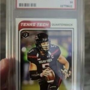 2017 Patrick Mahomes College Texas Tech. GEM MT 10